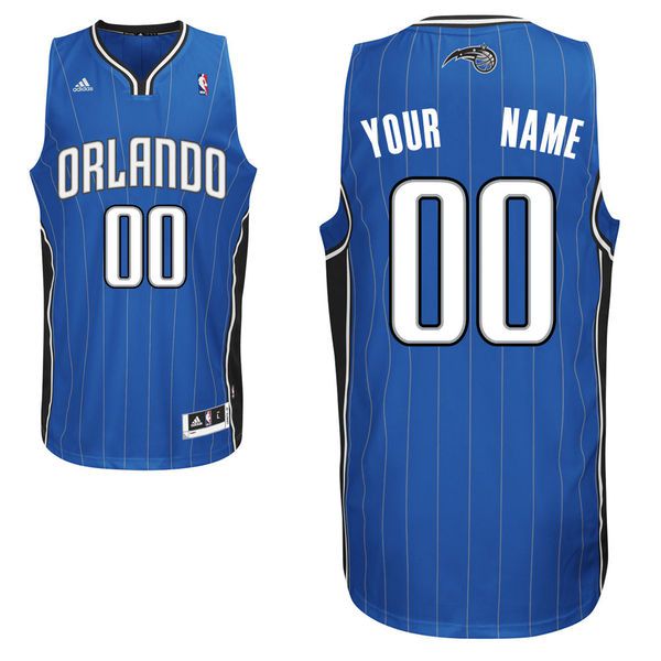 Men Adidas Orlando Magic Custom Swingman Road Royal NBA Jersey->->Custom Jersey